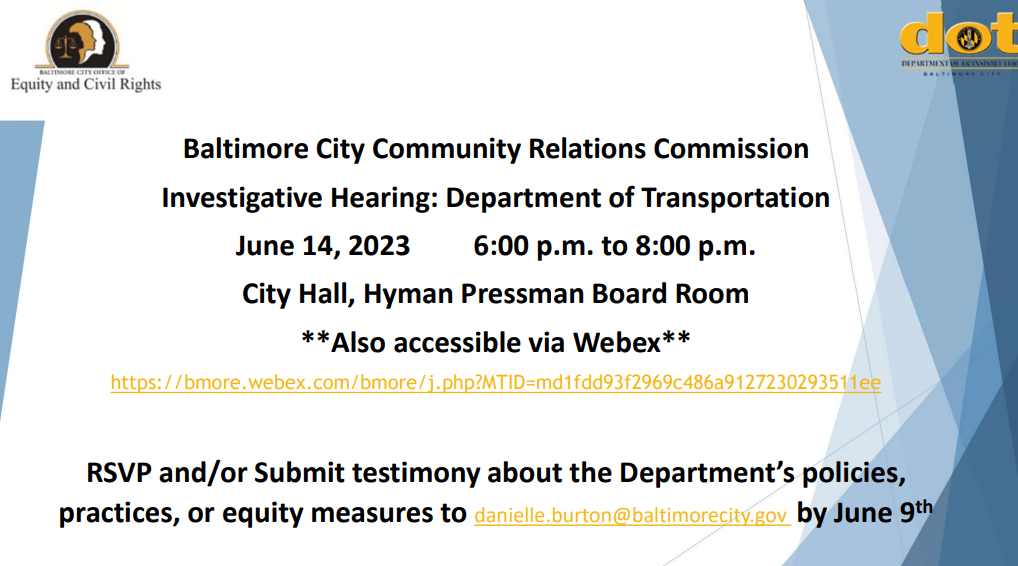 See Transcript below image for Dept of Transportation Investigative Hearing